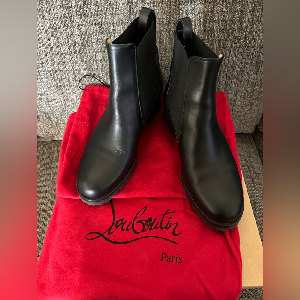 Christian Louboutin Marchacroche Flat Calf Boots